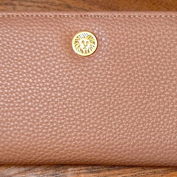 Anne Klein, Slim Bifold Wallet, Dusty Pink, 6.5 in length, 3.5 ht - Picture 1 of 8